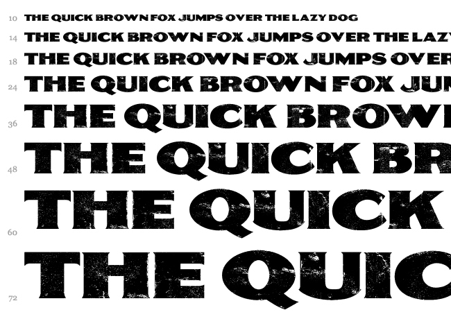 Sepia font waterfall